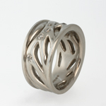 Flowing Ring - Vicky Forrester jewellery Bespoke ring service